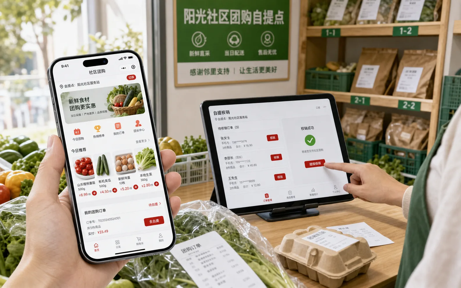 社区团购小程序案例效果图