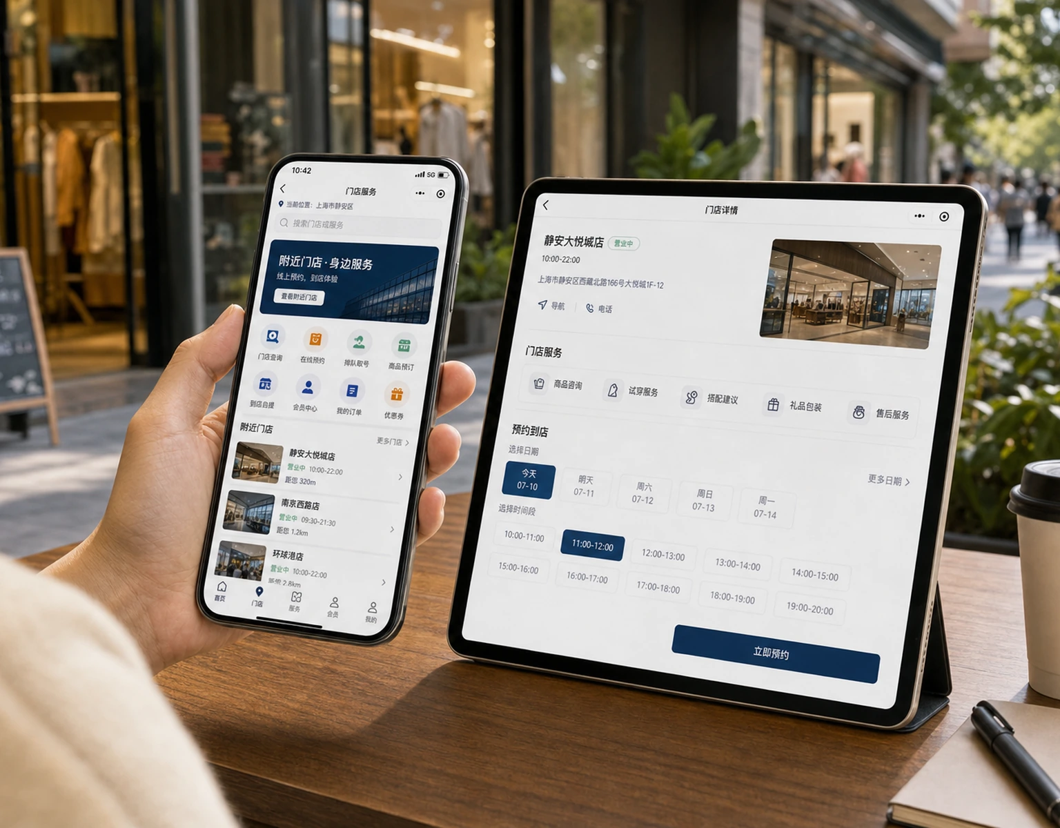 O2O小程序用户到店服务展示