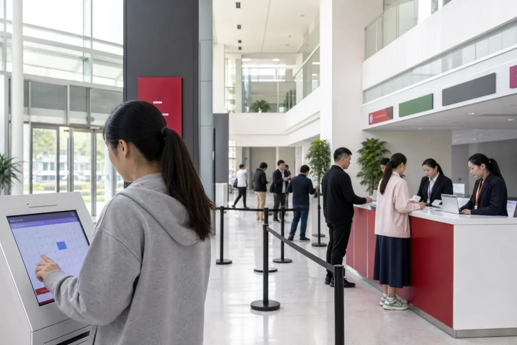 预约与报名现场